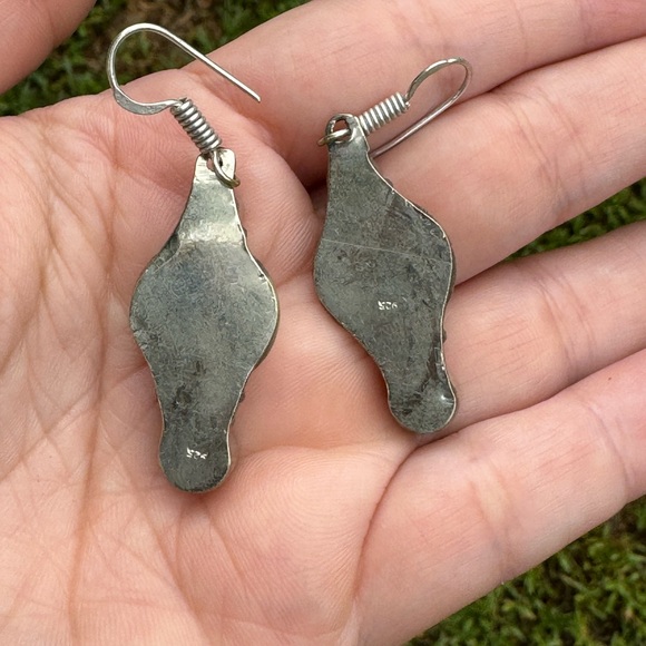 Coral Silver Earrings - Picture 3 of 5